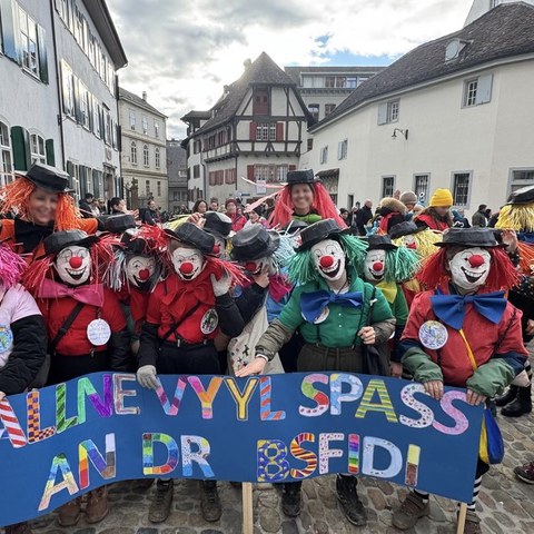 BSFIDI Fasnacht Clowns. Vergrösserte Ansicht